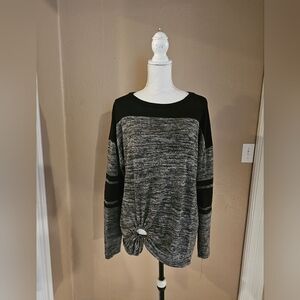 No Boundaries Black and White Sweater